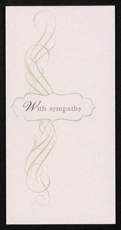 Condolence letters, April 1-11, 2015