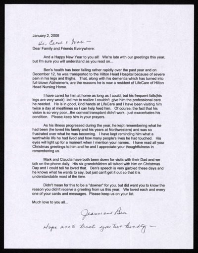 Letters 2005