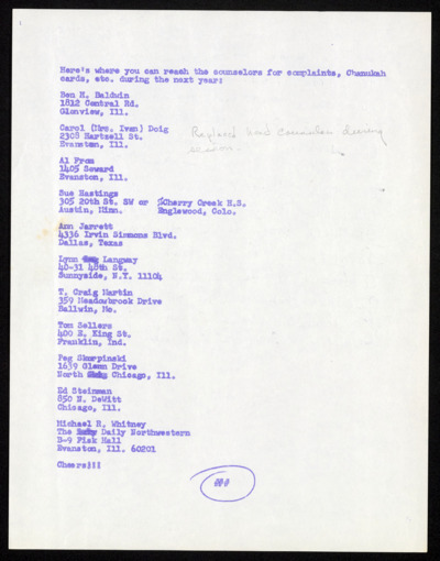 National High School Institute materials, 1965