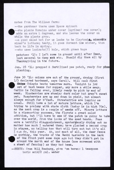 Garden journals, 2003-2014