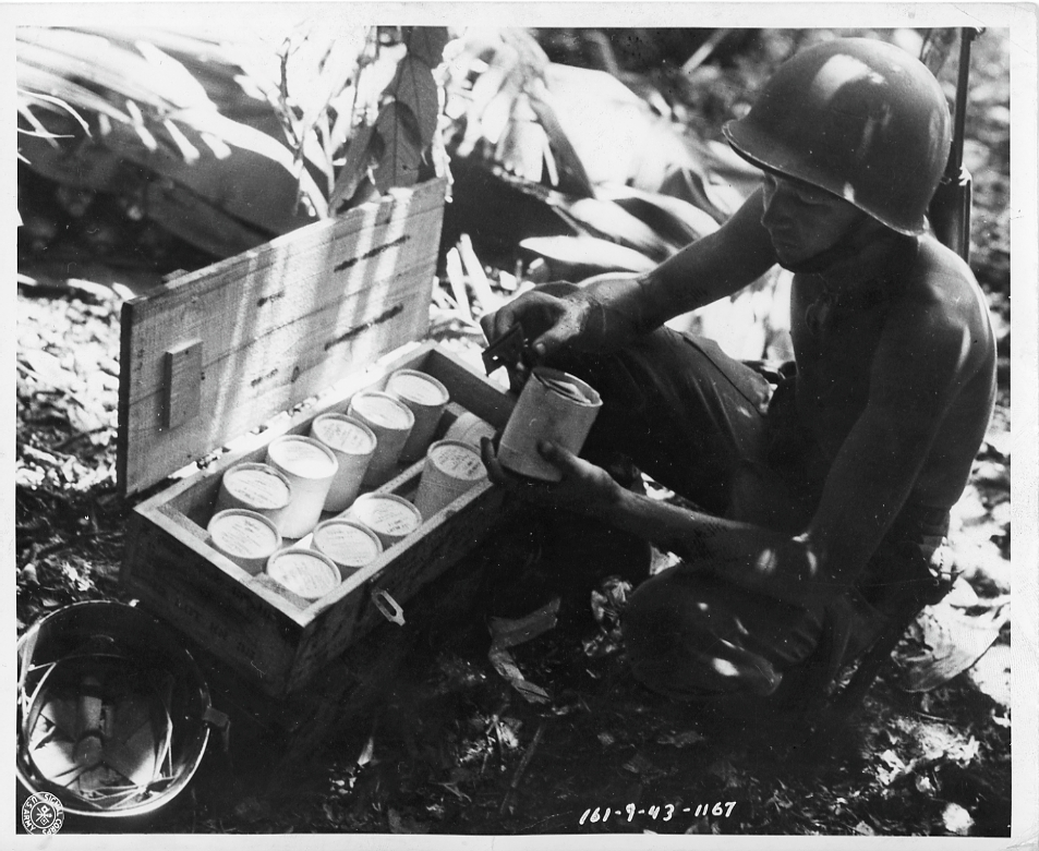 Propeller charge used in 4.2 mortar shell, Arundel Island, Southwest Pacific
