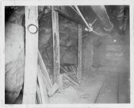 Inside mine drift