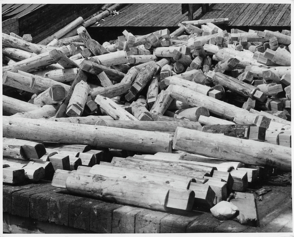 Timber at Butte mine