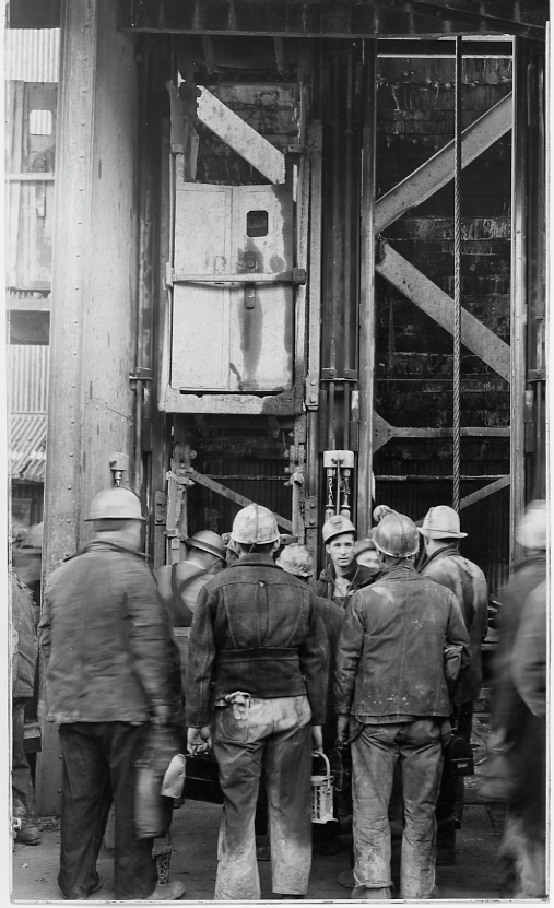 Miners working outside