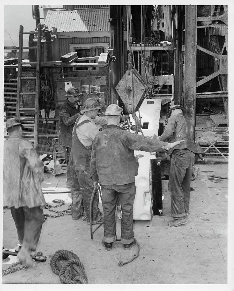 Mining equipment going underground
