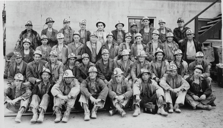 Group photograph of Butte Miners