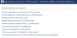 MSU Library Special Collections and Archives Finding Aids database