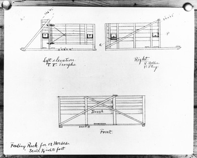 Drawing - Feeding Rack