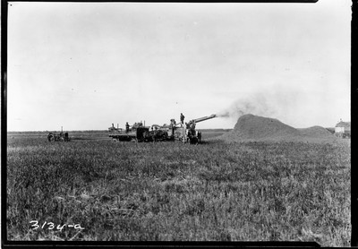 Wiota Farm - Threshing Barley