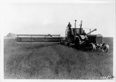 Joe Montgomery Farm - Combining Flax