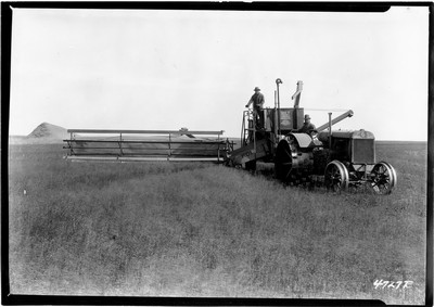 Joe Montgomery Farm - Combining Flax