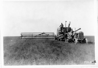 Joe Montgomery Farm - Combining Flax