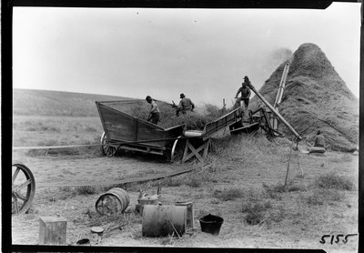 Header Threshing