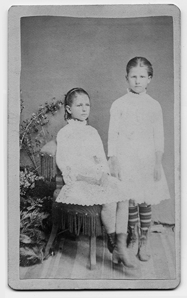 Portrait of Lena May and Helen Louise Rice, Orland, California