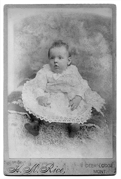 Portrait of Infant from Henry Martin Rice Family, Deer Lodge, Montana Territory