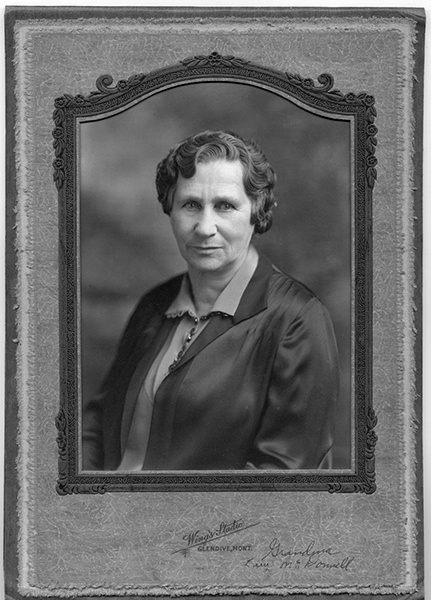 Portrait of Lucy Russell McDonnell, Glendive, Montana