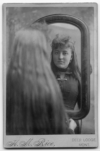 Portrait of Young Woman from Family of Henry Martin Rice, Deer Lodge, Montana Territory