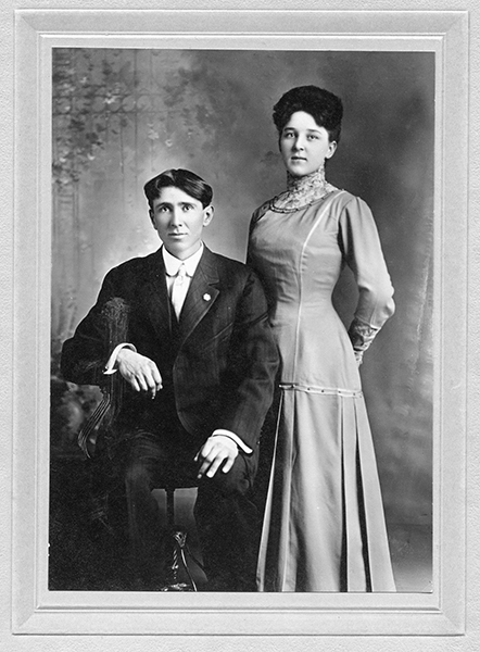 Wedding Portrait of Family Members of Henry Martin Rice, Anaconda, Montana