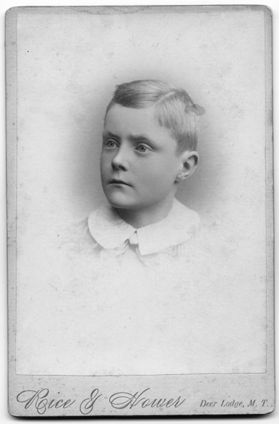 Portrait of Small Boy, Deer Lodge, Montana Territory