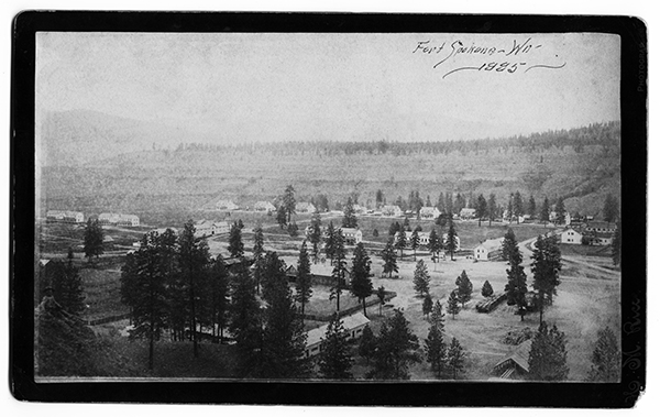 Aerial View of Fort Spokane, Washington Territory
