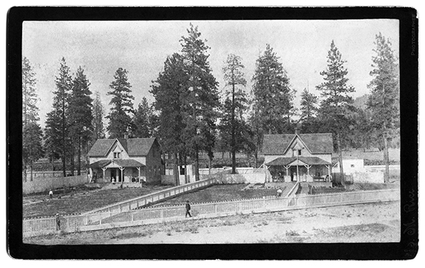 View of Housing at Fort Spokane, Washington Territory