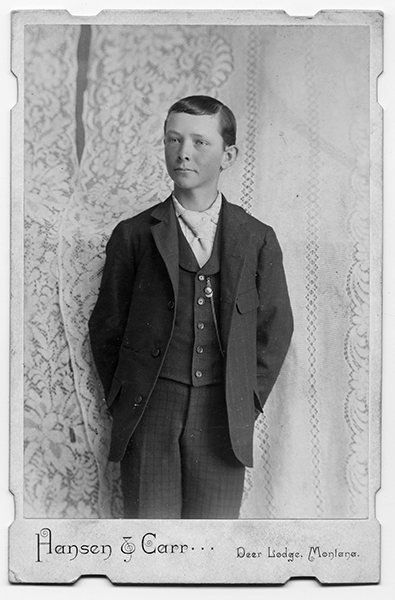 Portrait of Elmo Arthur Rice, Deer Lodge, Montana