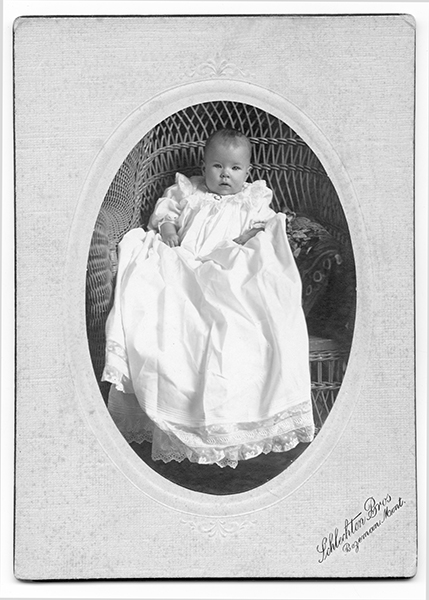 Baby Portrait of Ralph H. Potter, Bozeman, Montana