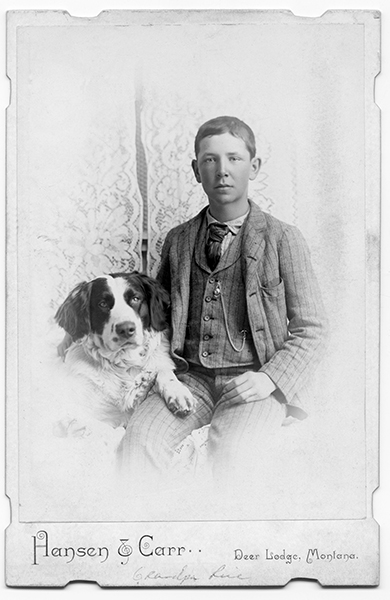 Portrait of Albert Henry Rice, Deer Lodge, Montana