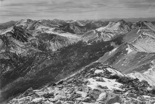 View from top of Mount Haggin near Anaconda, Montana