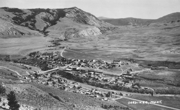 View of Gardiner, Montana