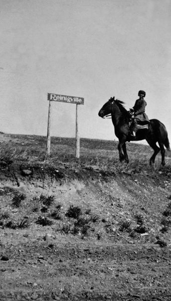 Mabel Reinig Murphy on Mickey, Wolf Creek, Montana