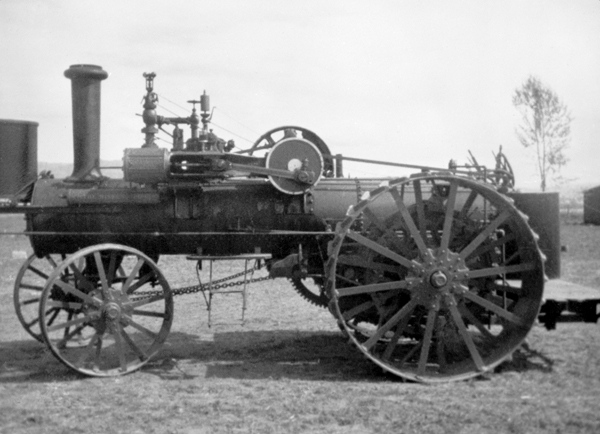 Steam Tractor Owned by Nick Nap and Henry Alberda, Manhattan, Montana