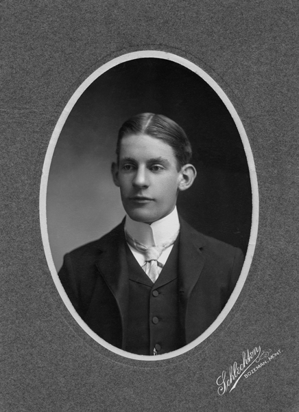 Portrait of Elers Koch, Son of Peter G. Koch, Bozeman, Montana