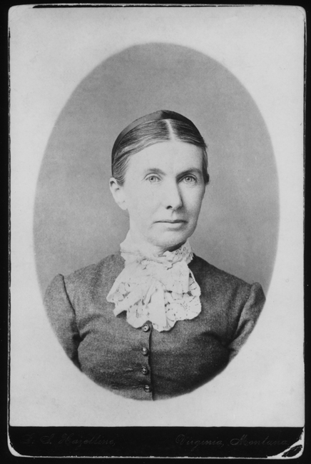 Portrait of Martha Emiline Thompson Tinsley, Willow Creek, Montana Territory
