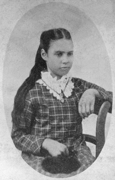 Studio Portrait of Lucy Nave, Cousin of Quiteria Tinsley Green, Unknown Location