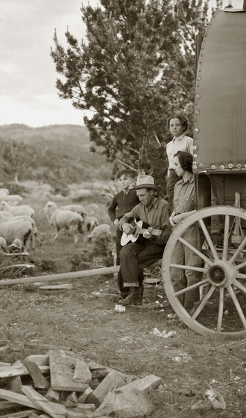 Norris Spangler and Family, Harvat Ranch, Livingston, Montana