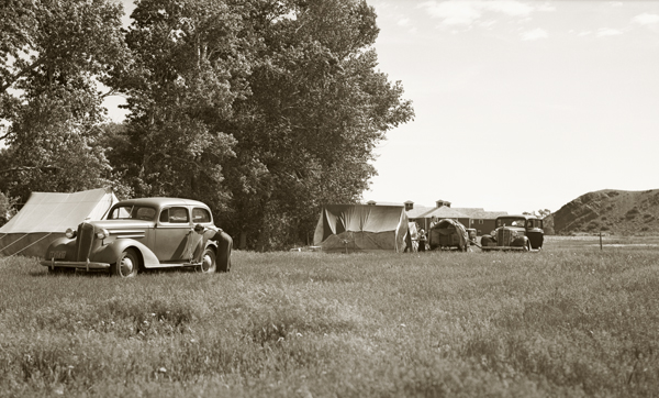 Shearing Crew Camp, Harvat Ranch, Livingston, Montana