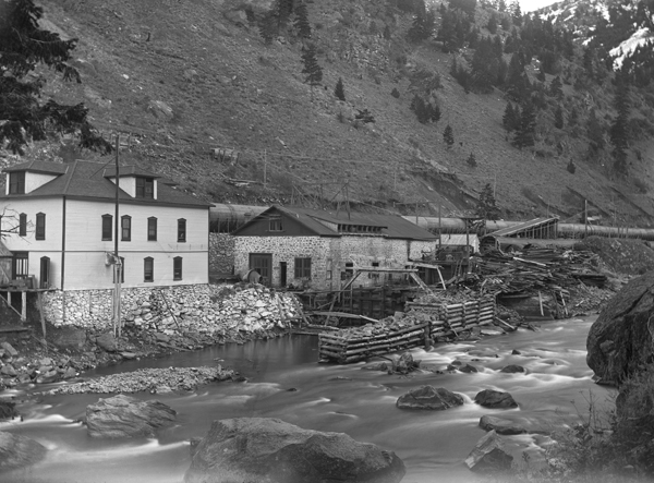 Old Nunn Power Plant on the Madison River Below the Dam, Madison Valley, Montana