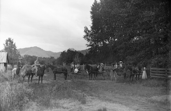 Party at the Henry Miller Ranch, Madison Valley, Montana