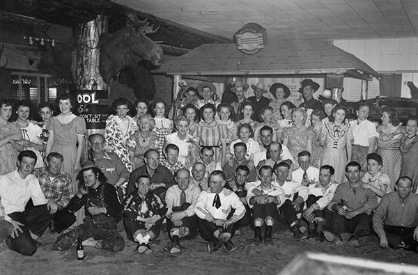 Group Portrait of Square Dancers, West Yellowstone, Montana