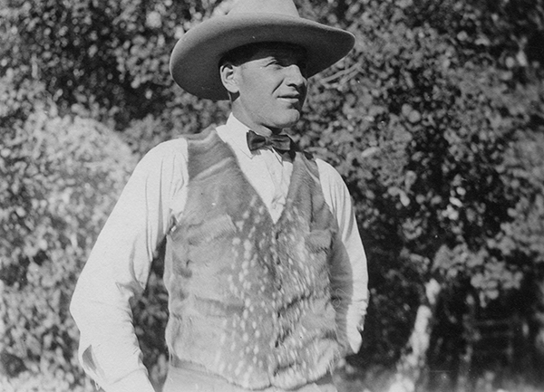 Portrait of an Unidentified Man, OTO Dude Ranch, Corwin Springs, Montana