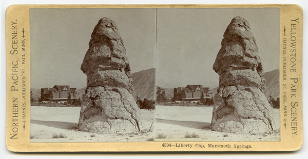 Liberty Cap, Mammoth Hot Springs, Yellowstone National Park, Wyoming Territory