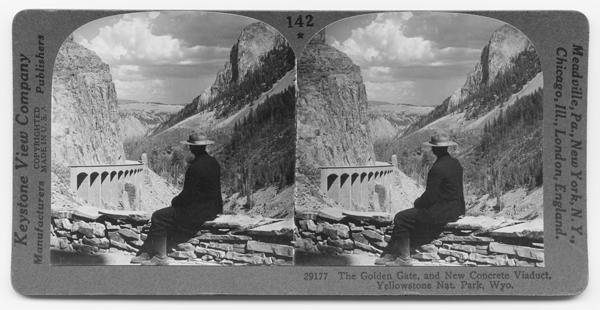 Golden Gate and New Concrete Viaduct, Yellowstone National Park, Wyoming