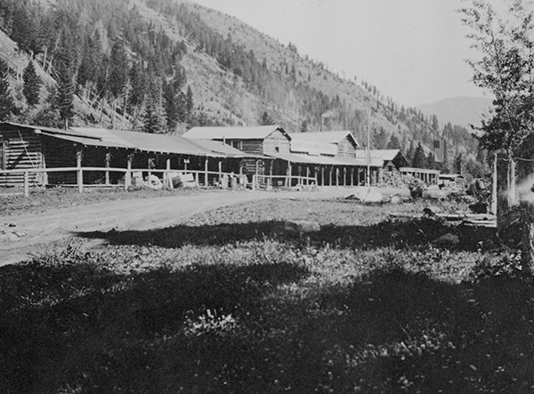 Buildings at Karst Kamp and Stage Stop, Gallatin Canyon, Montana