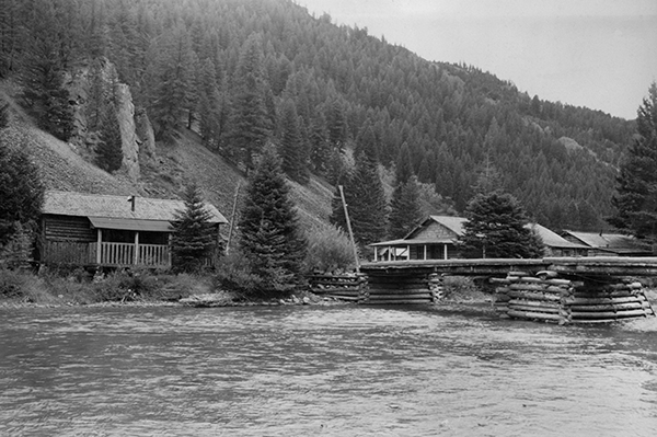 Log Cabins at Karst Stage Stop, Gallatin Canyon, Montana