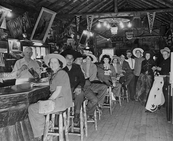 Patrons In Karst Saloon, John Fechter, Bartender, Gallatin Canyon, Montana