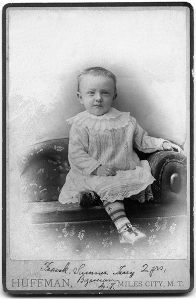 Portrait of Frank Sumner Tracy, Bozeman, Montana Territory