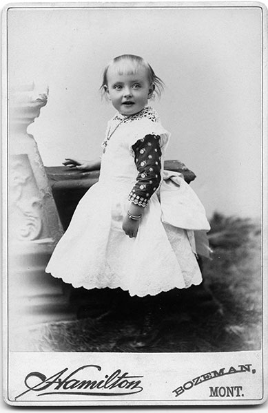Portrait of Edna B. Tracy, Bozeman, Montana