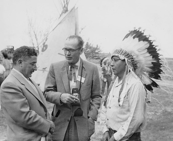 Four Souls, Cree Indian, and Verne Dusenberry, Photographer, Unknown Location