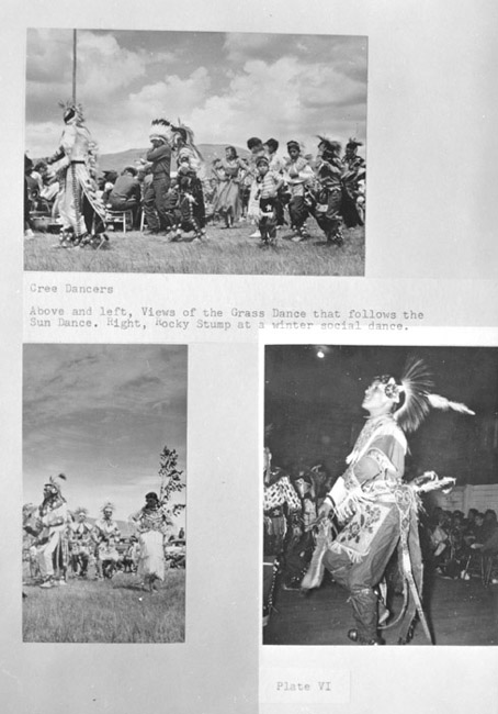 Cree Dancers, Three Views, Unknown Location
